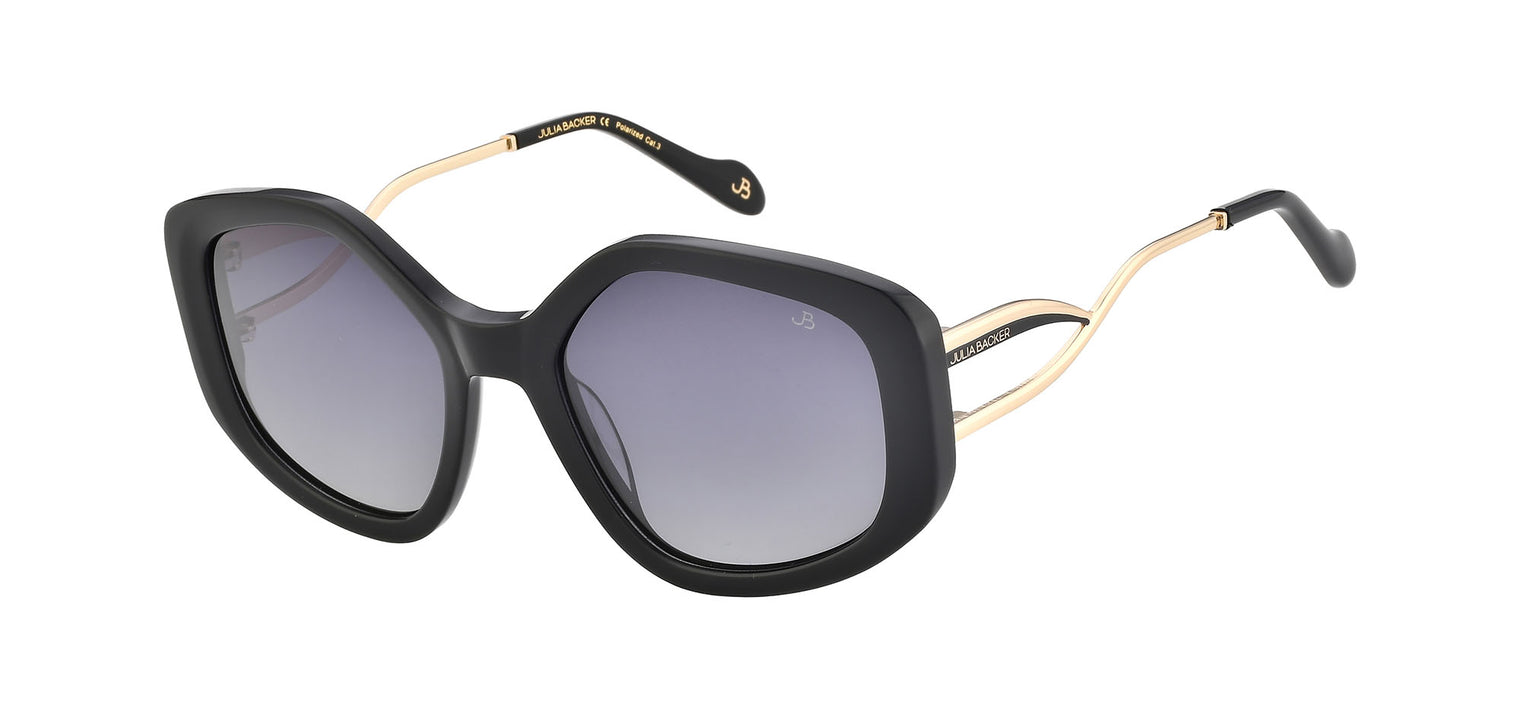 Gafas de sol con forma geométrica Julia Backer de Color negra