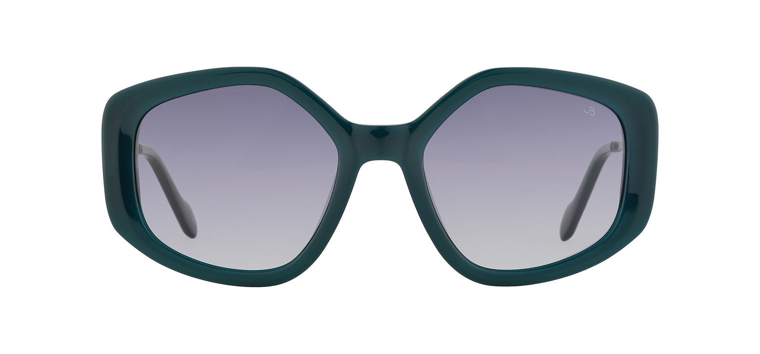 Gafas de sol con forma geométrica Julia Backer de Color verde