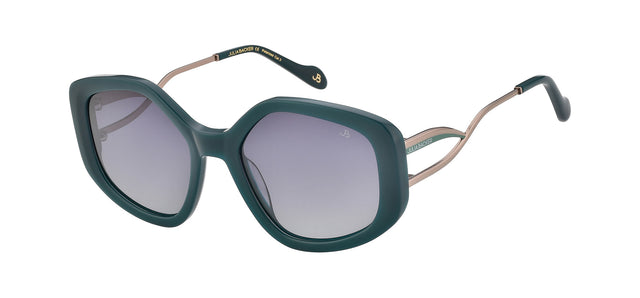 Gafas de sol con forma geométrica Julia Backer de Color verde