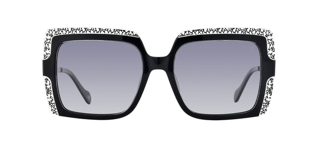 Gafas de sol cuadradas Julia Backer de Color negra