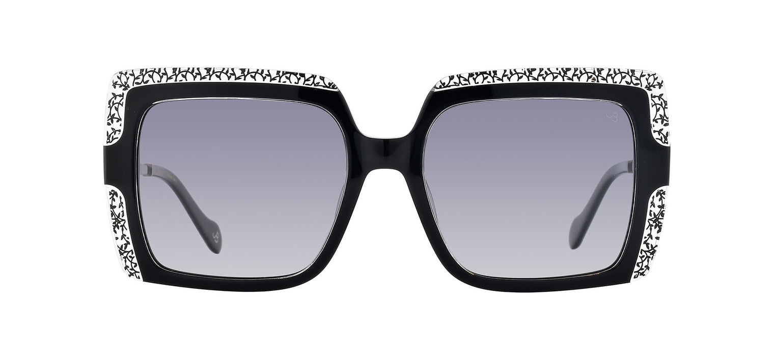 Gafas de sol cuadradas Julia Backer de Color negra