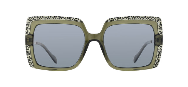 Gafas de sol cuadradas Julia Backer de Color verde