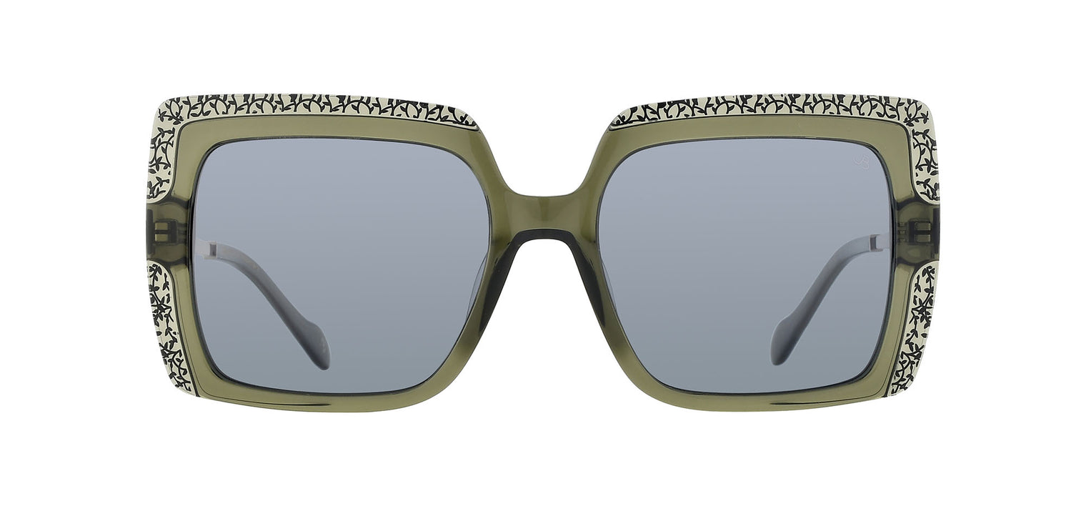 Gafas de sol cuadradas Julia Backer de Color verde