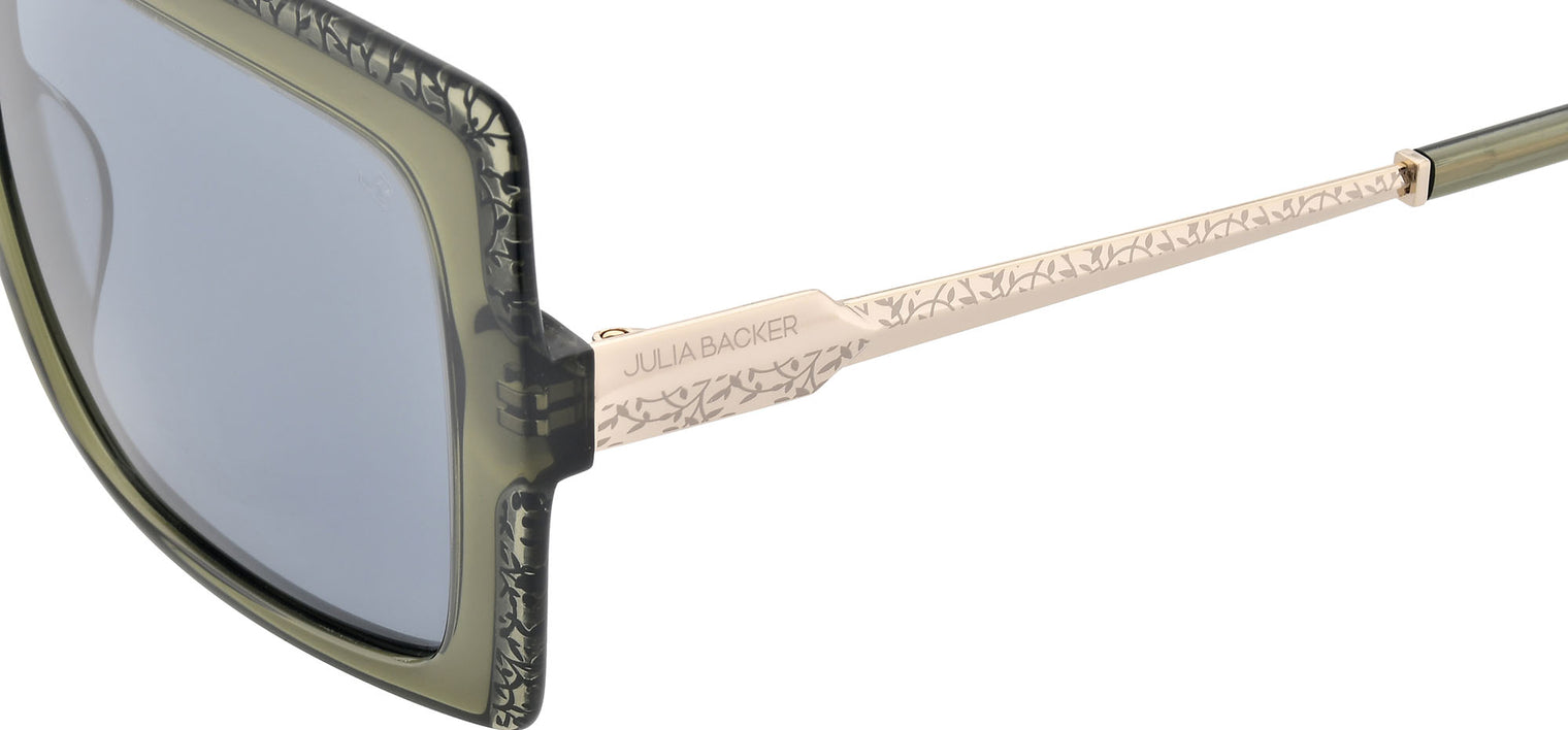 Gafas de sol cuadradas Julia Backer de Color verde