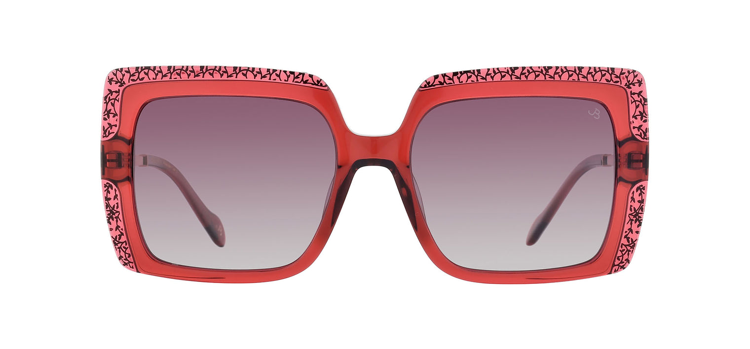 Gafas de sol cuadradas Julia Backer de Color roja
