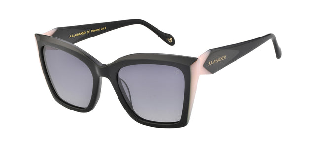 Gafas de sol cuadradas Julia Backer de Color negra