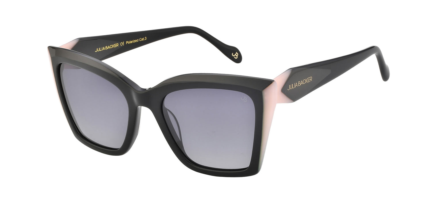 Gafas de sol cuadradas Julia Backer de Color negra