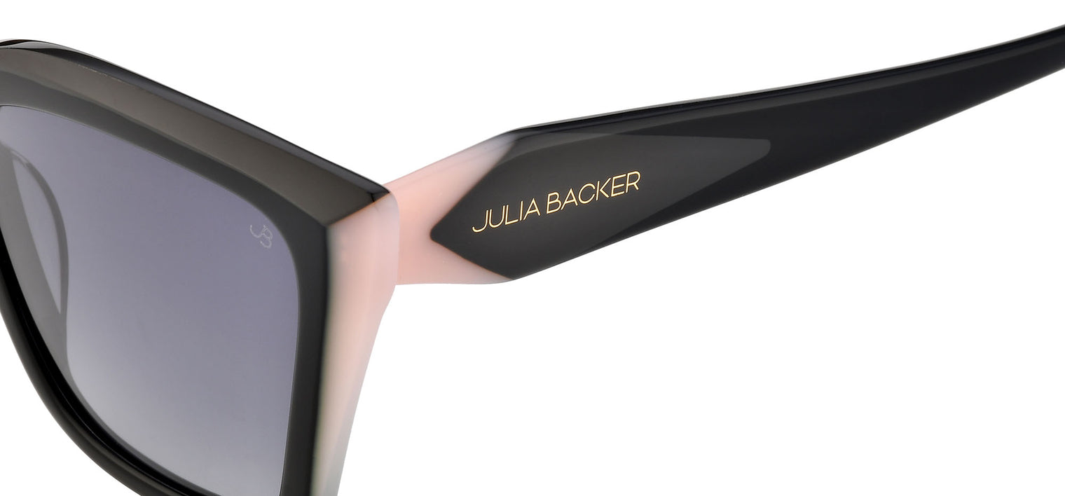 Gafas de sol cuadradas Julia Backer de Color negra