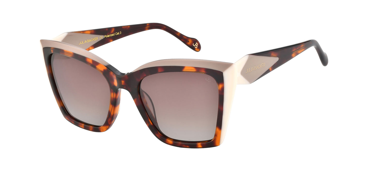 Gafas de sol cuadradas Julia Backer de Color habana