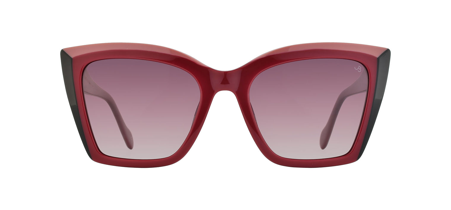 Gafas de sol cuadradas Julia Backer de Color roja