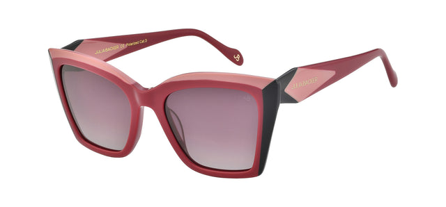 Gafas de sol cuadradas Julia Backer de Color roja