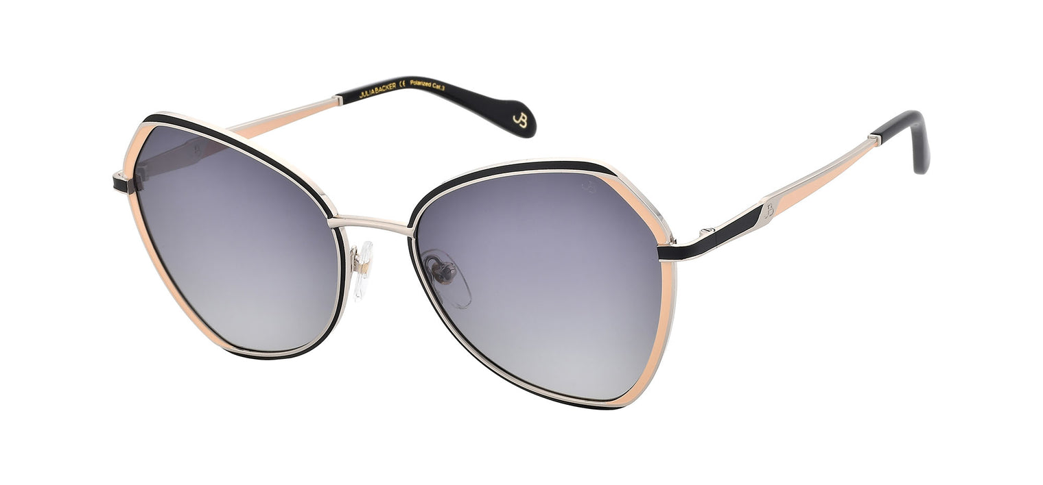 Gafas de sol con forma de mariposa Julia Backer de Color negra-rosa