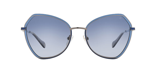 Gafas de sol con forma de mariposa Julia Backer de Color azul