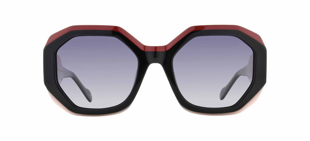 Gafas de sol con forma geométrica Julia Backer de Color negra