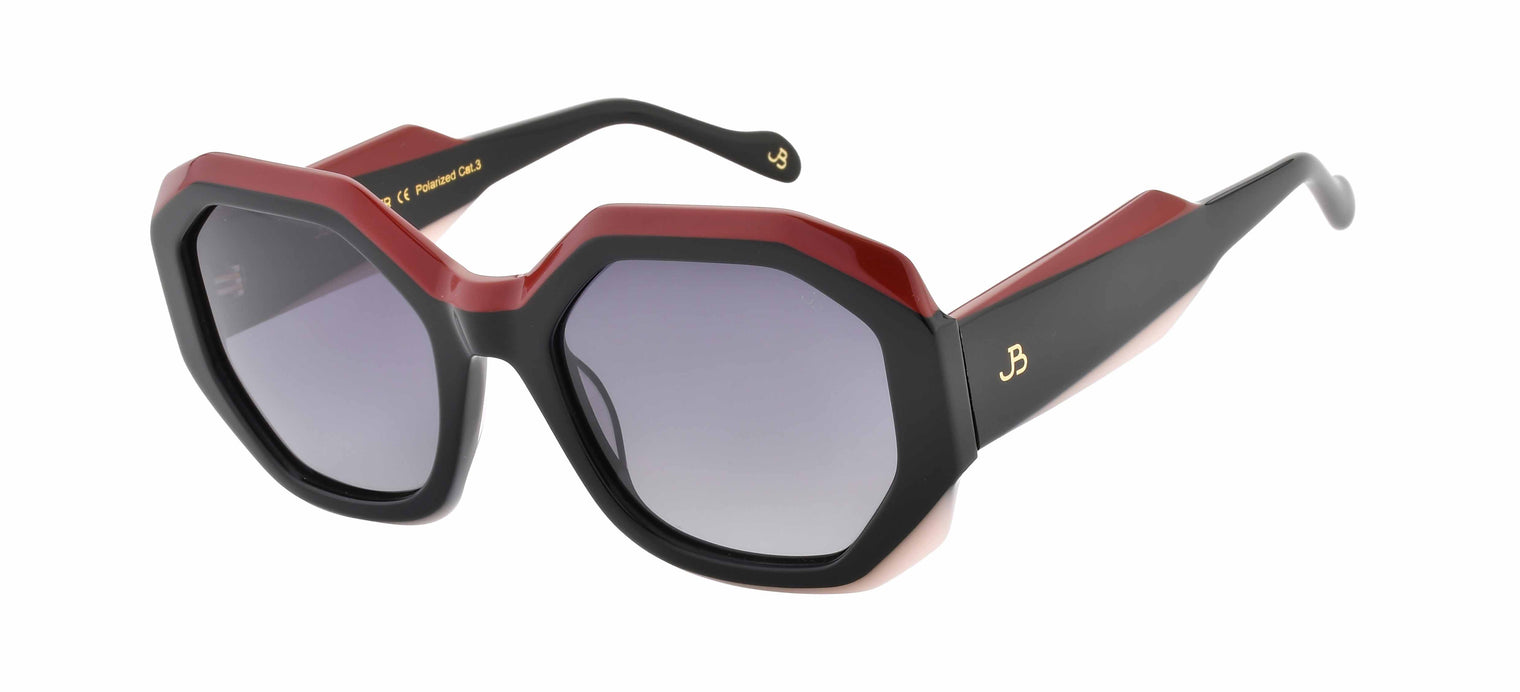 Gafas de sol con forma geométrica Julia Backer de Color negra