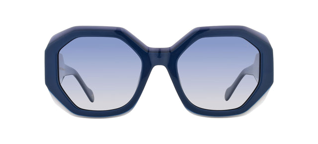 Gafas de sol con forma geométrica Julia Backer de Color azul