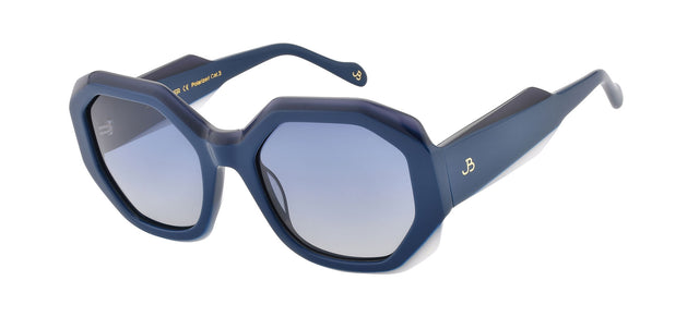 Gafas de sol con forma geométrica Julia Backer de Color azul