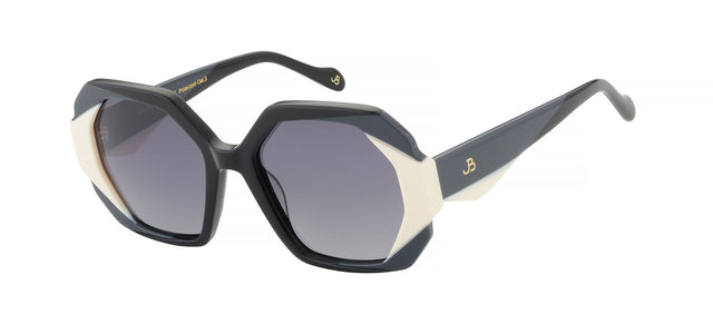 Gafas de sol con forma geométrica Julia Backer de Color negra