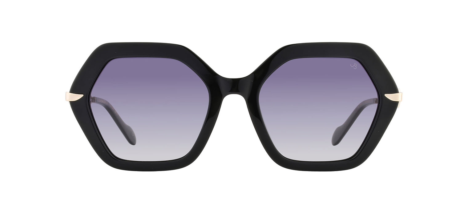 Gafas de sol con forma geométrica Julia Backer de Color negra