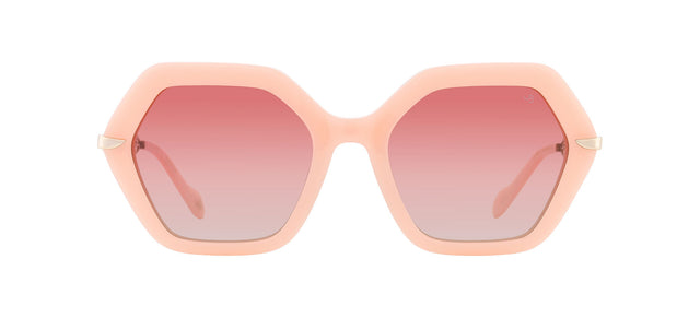Gafas de sol con forma geométrica Julia Backer de Color rosa