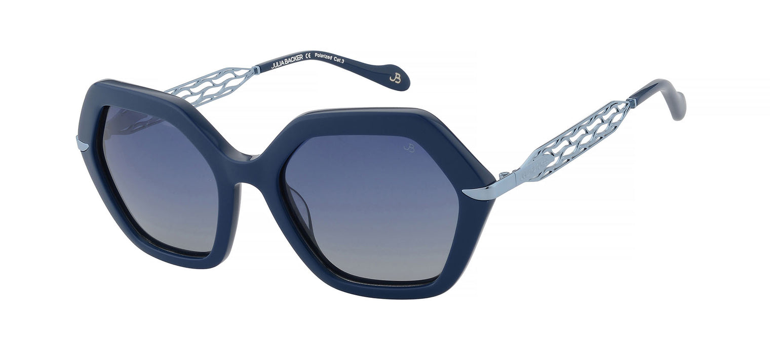 Gafas de sol con forma geométrica Julia Backer de Color azul