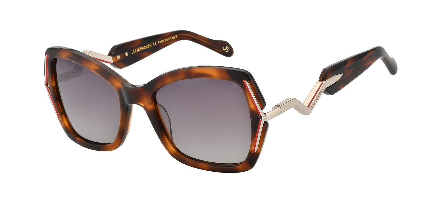 Gafas de sol con forma de mariposa Julia Backer de Color habana