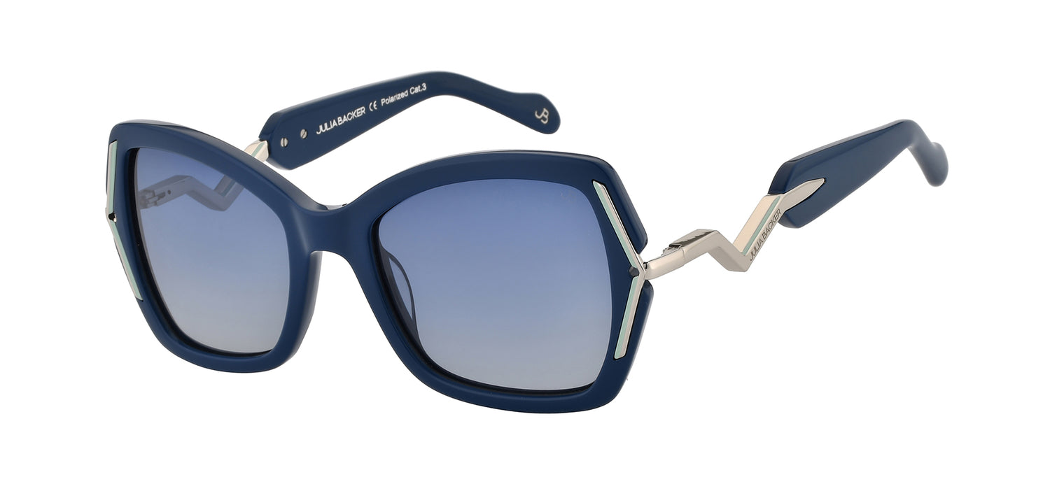 Gafas de sol con forma de mariposa Julia Backer de Color azul
