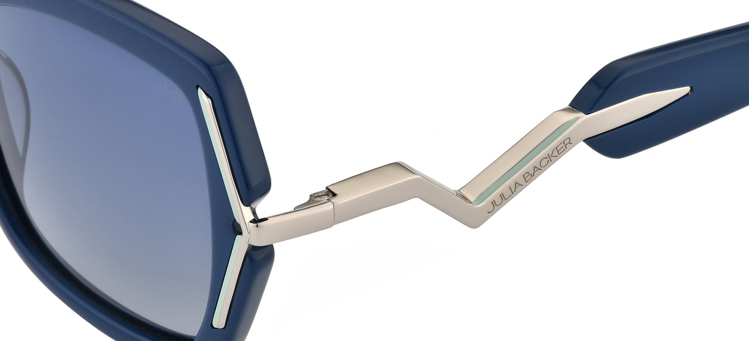 Gafas de sol con forma de mariposa Julia Backer de Color azul