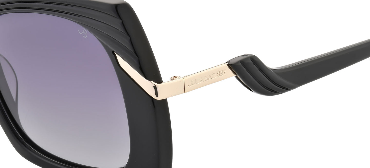 Gafas de sol estilo mariposa Julia Backer de Color negra