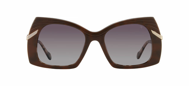 Gafas de sol estilo mariposa Julia Backer de Color marrón