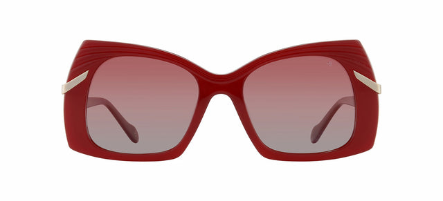 Gafas de sol estilo mariposa Julia Backer de Color burdeos