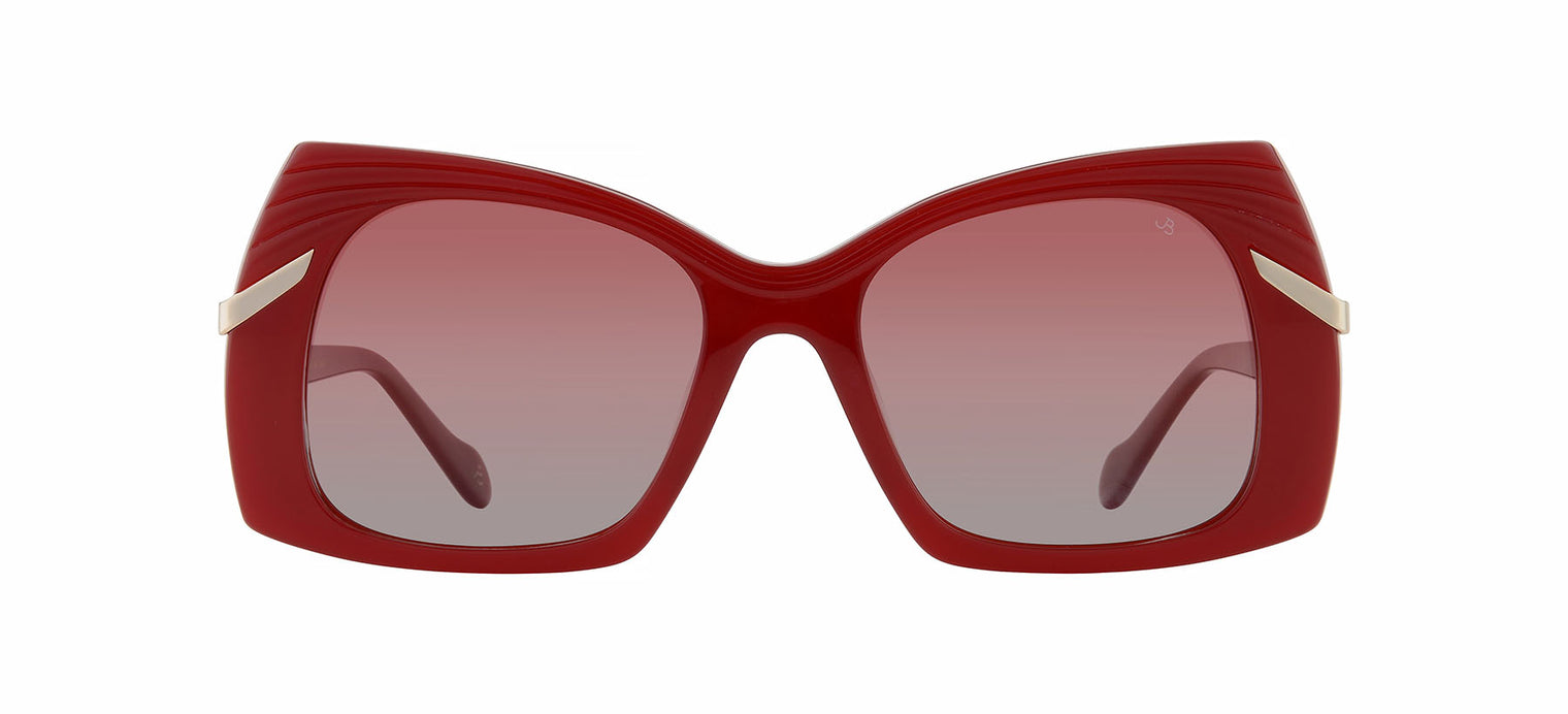 Gafas de sol estilo mariposa Julia Backer de Color burdeos