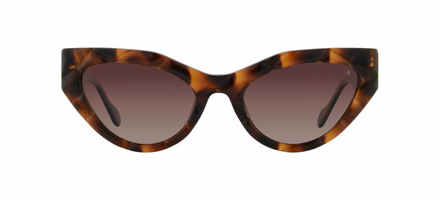 Gafas de sol estilo cat eye Julia Backer de Color habana