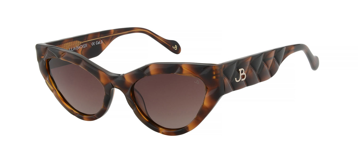 Gafas de sol estilo cat eye Julia Backer de Color habana