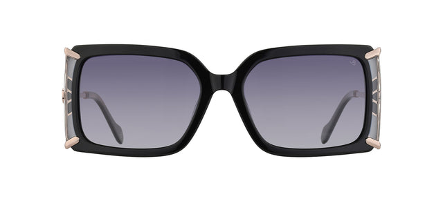 Gafas de sol cuadradas Julia Backer de Color negra