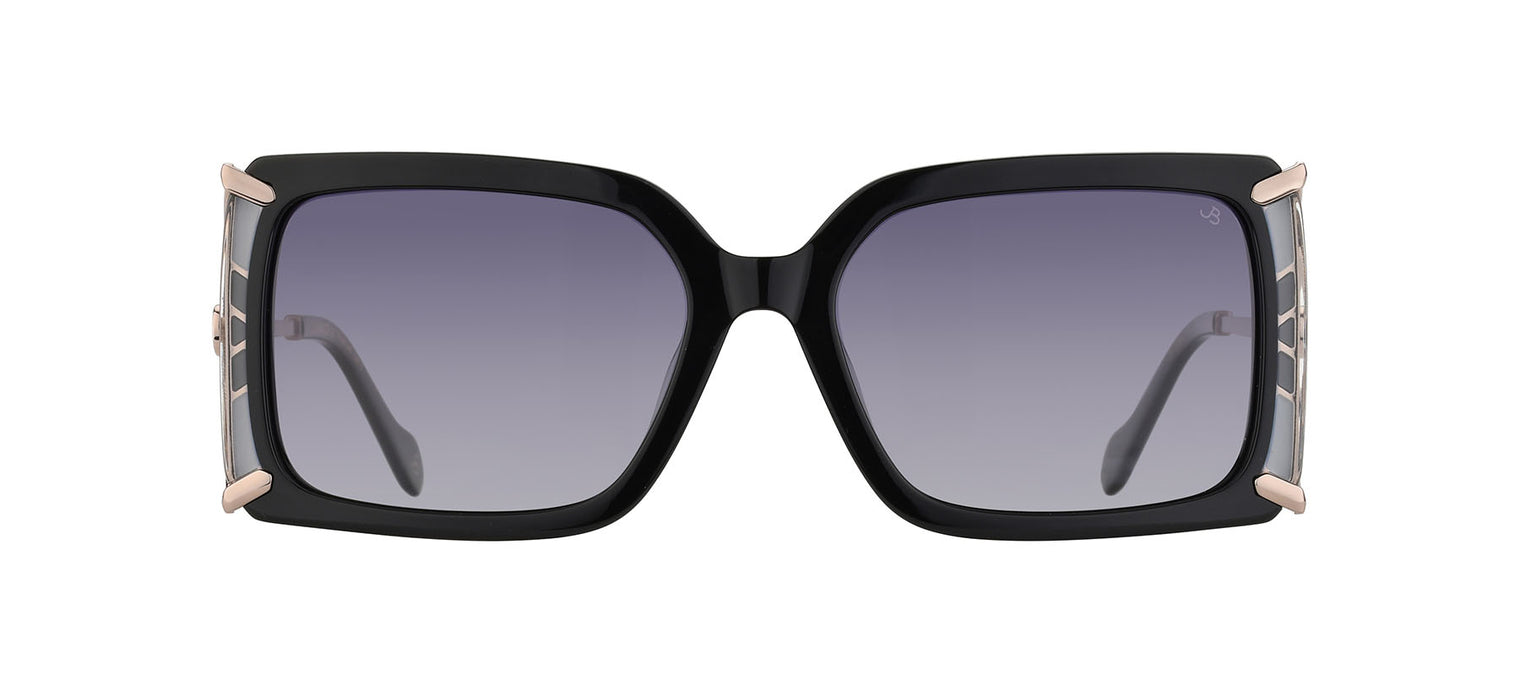 Gafas de sol cuadradas Julia Backer de Color negra