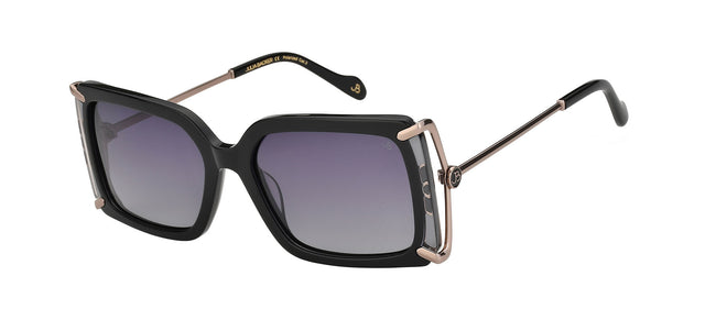 Gafas de sol cuadradas Julia Backer de Color negra