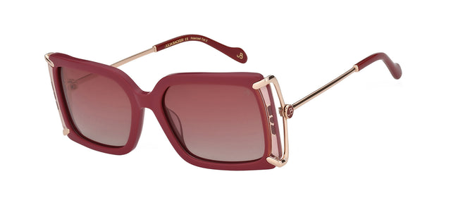 Gafas de sol cuadradas Julia Backer de Color burdeos