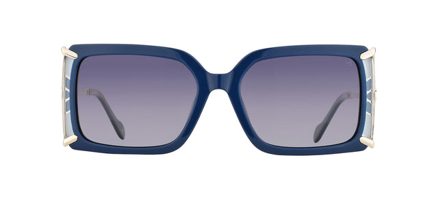 Gafas de sol cuadradas Julia Backer de Color azul