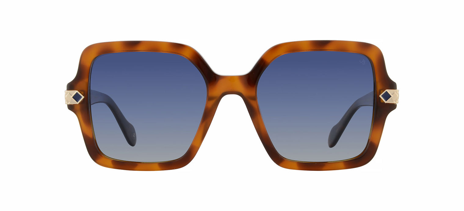 Gafas de sol cuadradas Julia Backer de Color habana