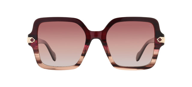 Gafas de sol cuadradas Julia Backer de Color marrón-jaspeada