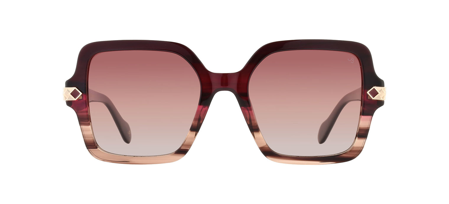 Gafas de sol cuadradas Julia Backer de Color marrón-jaspeada