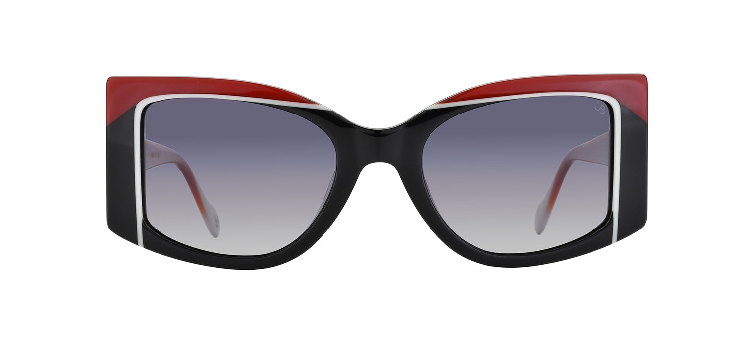 Gafas de sol estilo cat eye Julia Backer de Color roja-negra