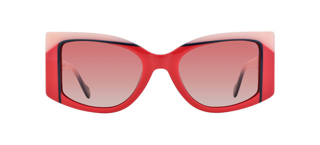 Gafas de sol estilo cat eye Julia Backer de Color rosa-roja
