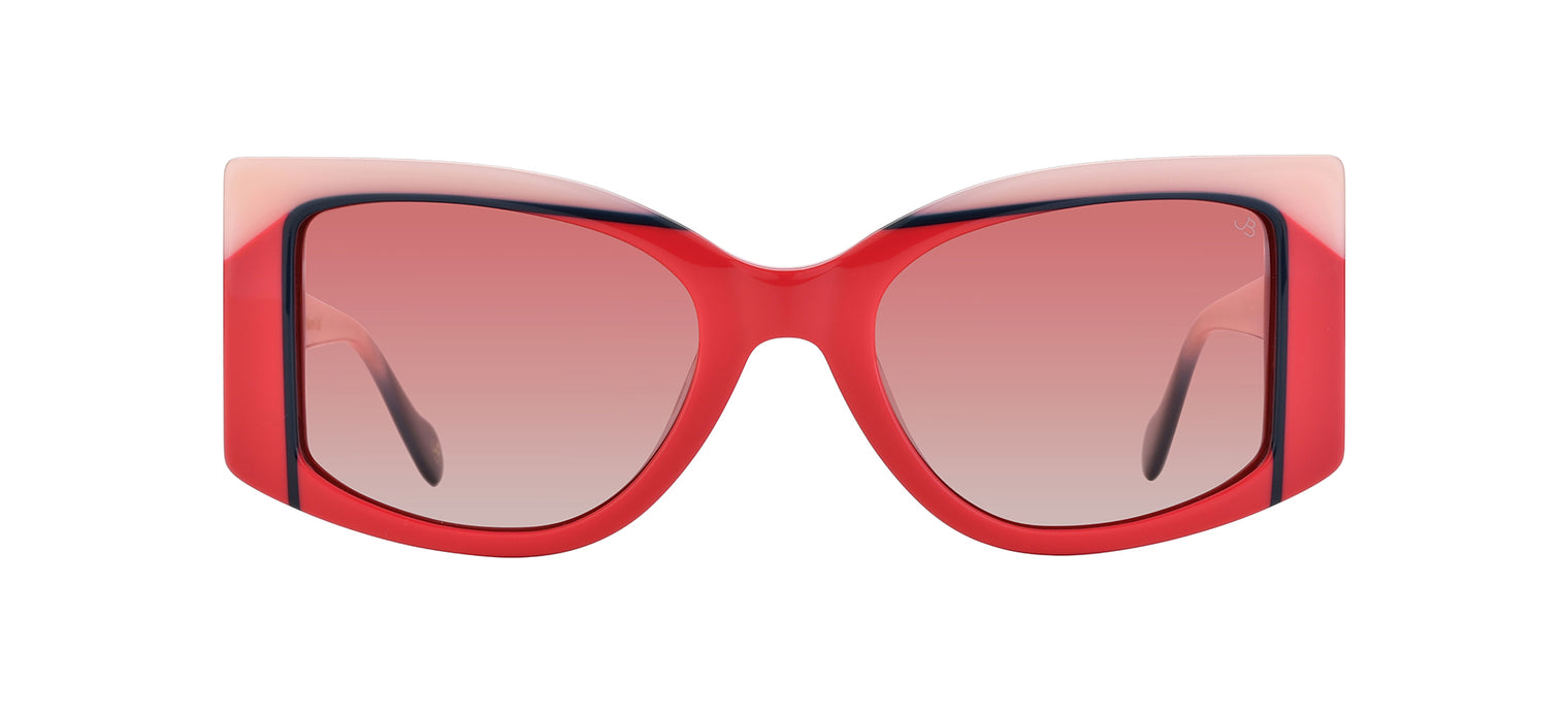 Gafas de sol estilo cat eye Julia Backer de Color rosa-roja