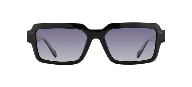 Gafas de sol cuadradas Julia Backer de Color negra