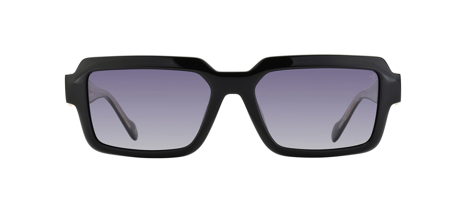 Gafas de sol cuadradas Julia Backer de Color negra