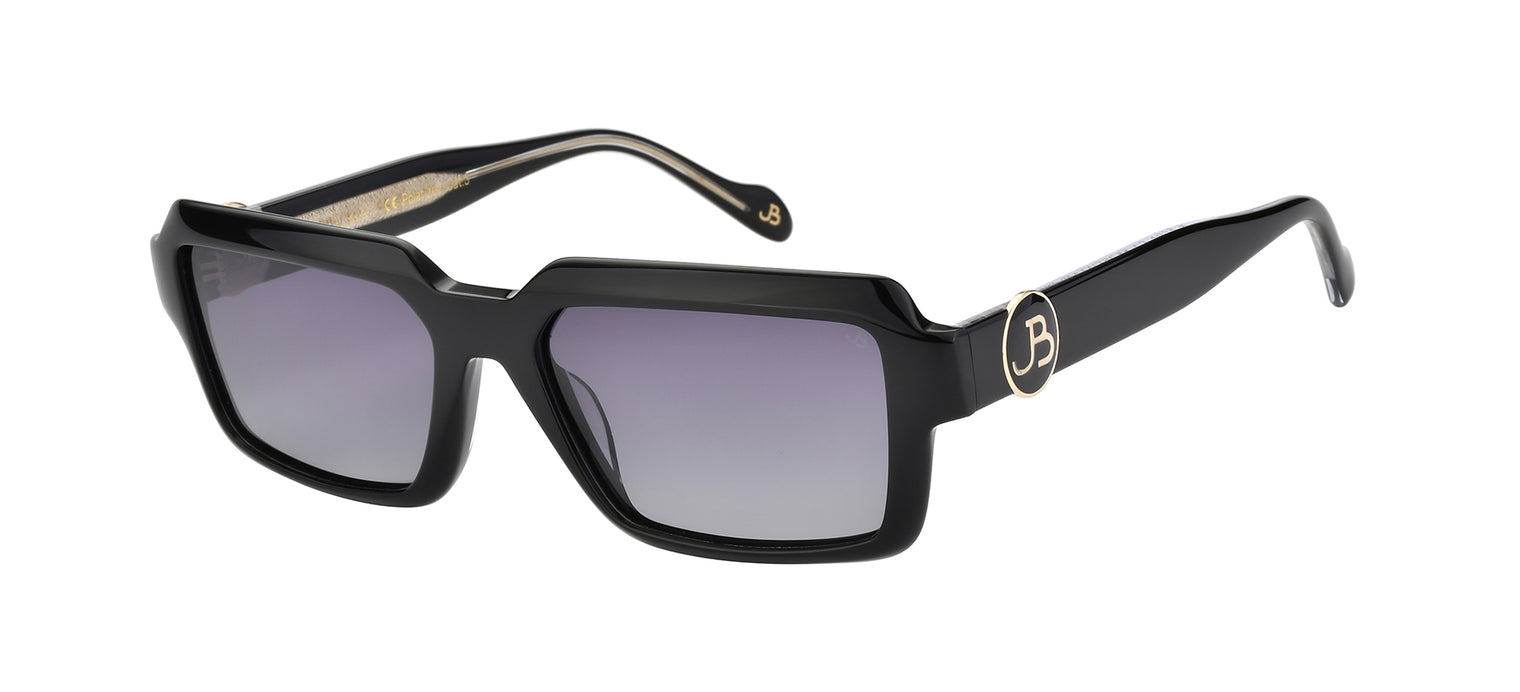 Gafas de sol cuadradas Julia Backer de Color negra