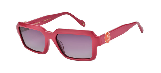 Gafas de sol cuadradas Julia Backer de Color roja