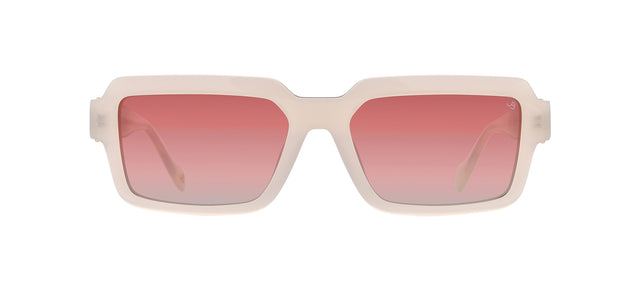 Gafas de sol cuadradas Julia Backer de Color blanca